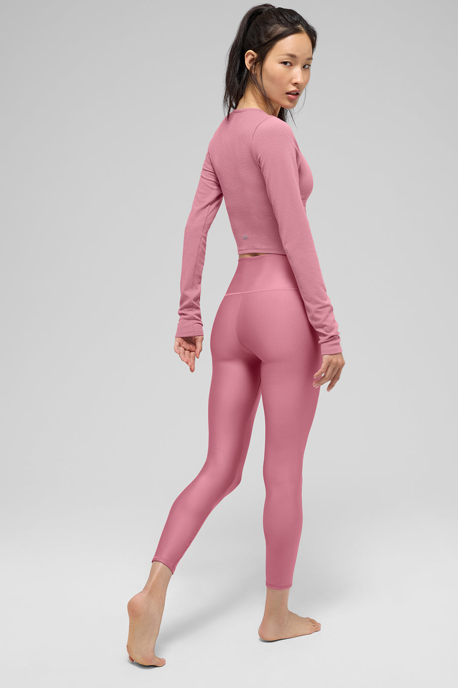 7/8 High-Waist Airlift Legging - Pink Wild Rose — photo 5