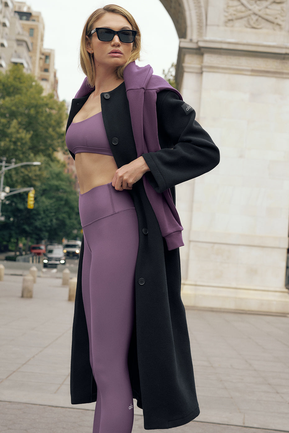 7/8 High-Waist Airlift Legging - Plum Kiss — photo 1