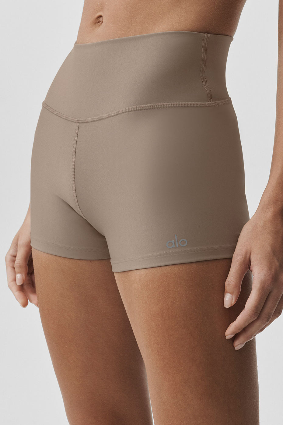 3" High-Waist Airlift Short - Gravel — photo 3