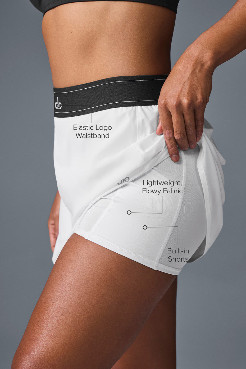 Match Point Tennis Skirt - White — photo 2