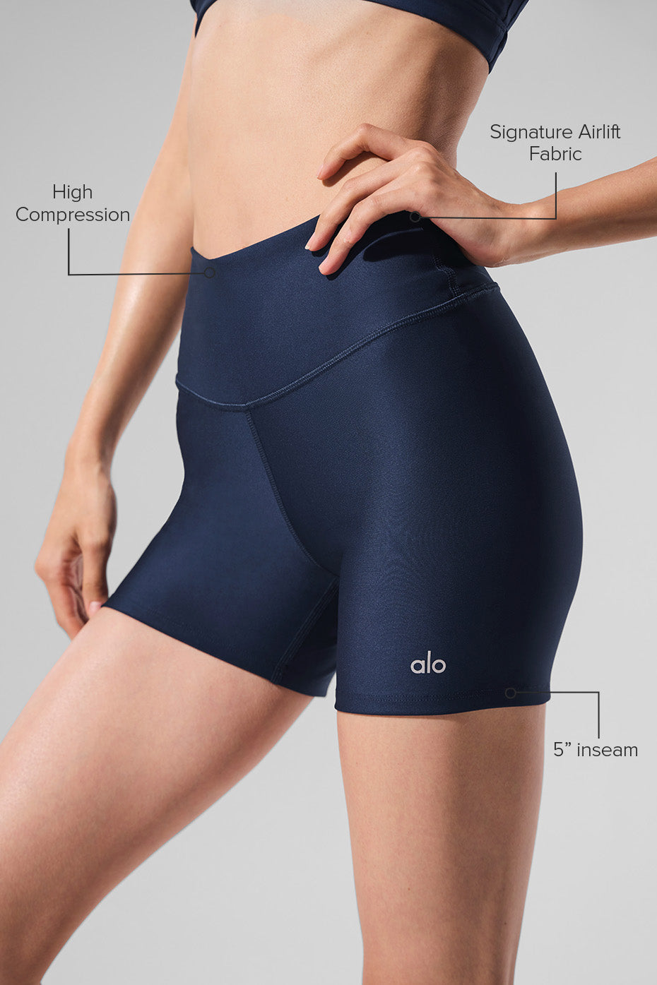 5" Airlift Energy Short - Navy — photo 2