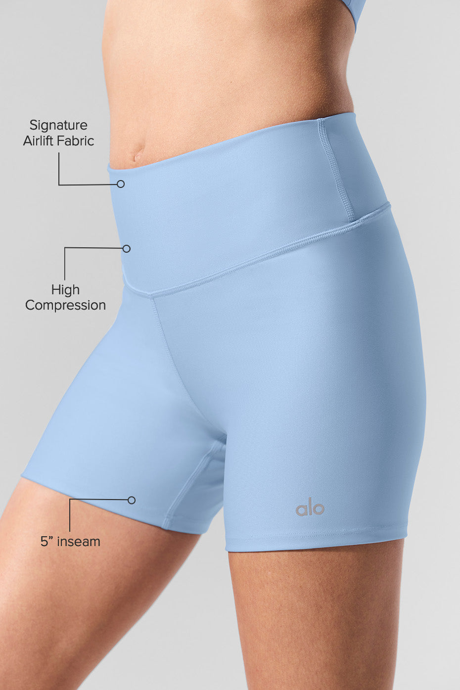 5" Airlift Energy Short - Seashell Blue — photo 2
