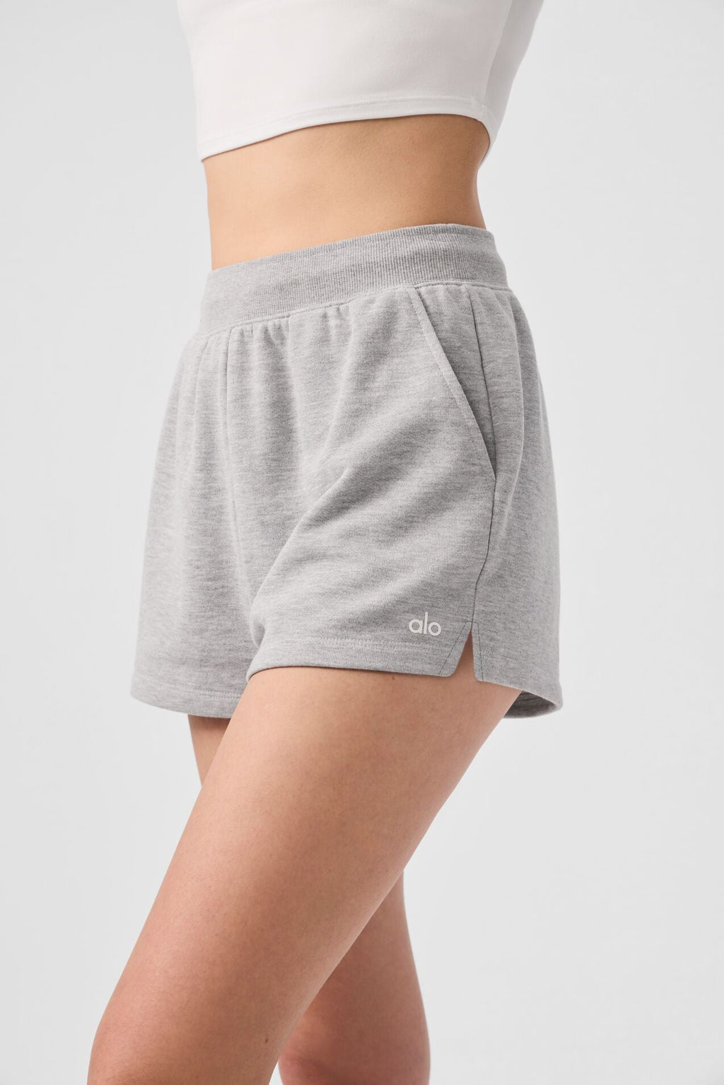 Low Key Sweat Short - Athletic Heather Grey — photo 3