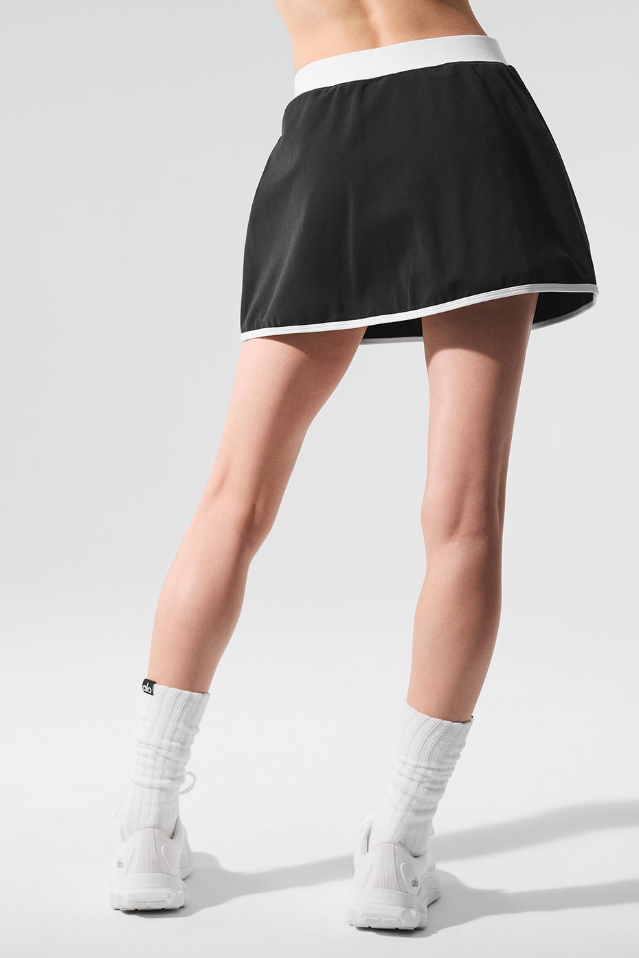Airbrush Streamlined Skirt - Black/White — photo 3