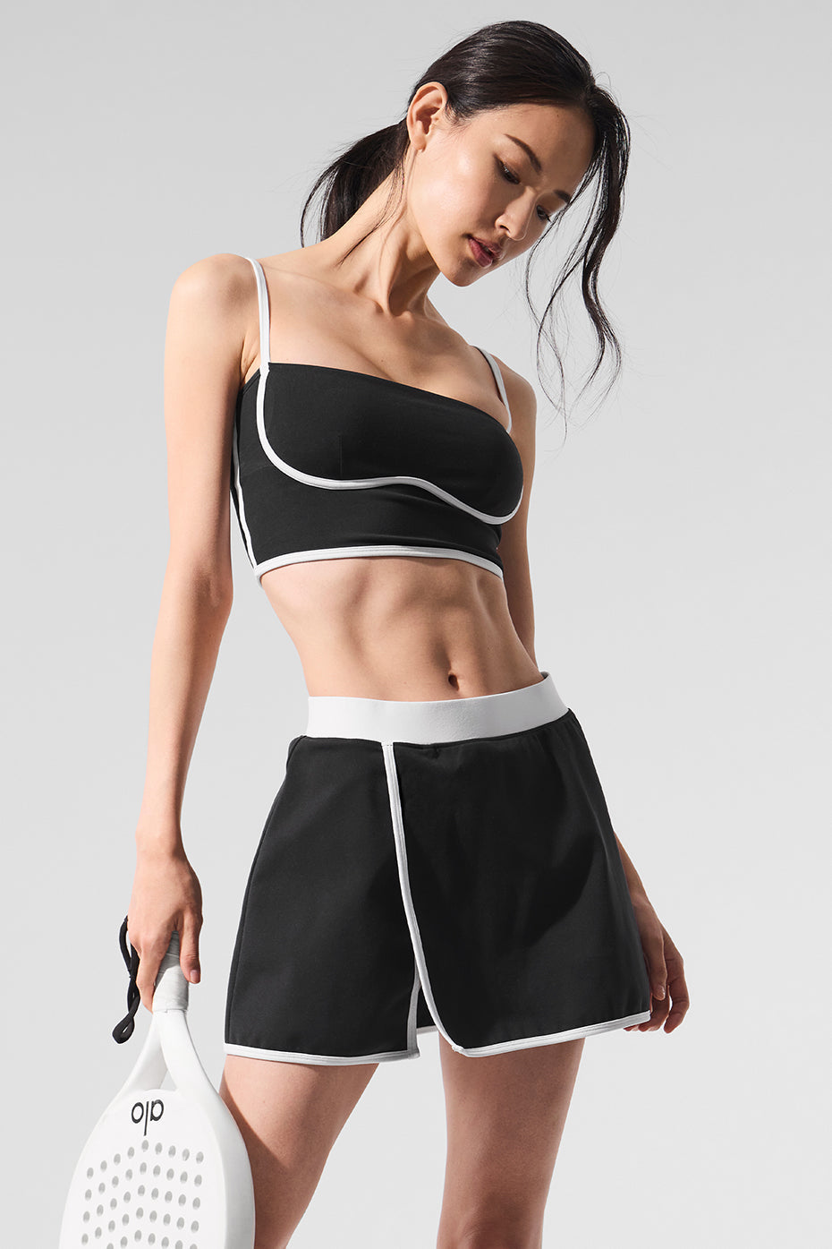 Airbrush Streamlined Skirt - Black/White — photo 4