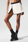 Airbrush Streamlined Skirt - Ivory/Black — photo 1
