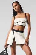 Airbrush Streamlined Bra Tank - Ivory/Black — photo 1
