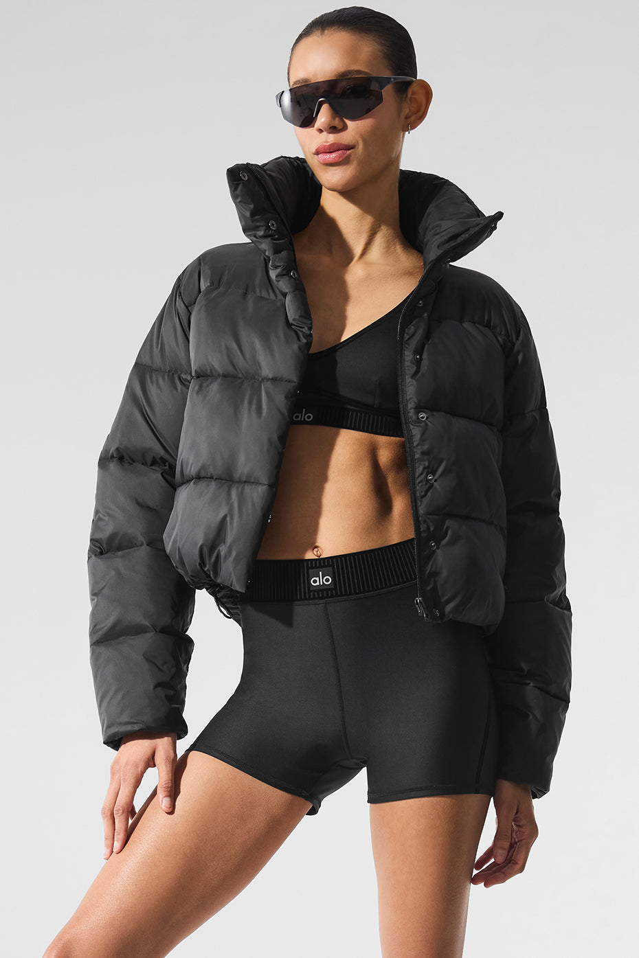 Airlift High-Waist Line Up Short - Black — photo 4