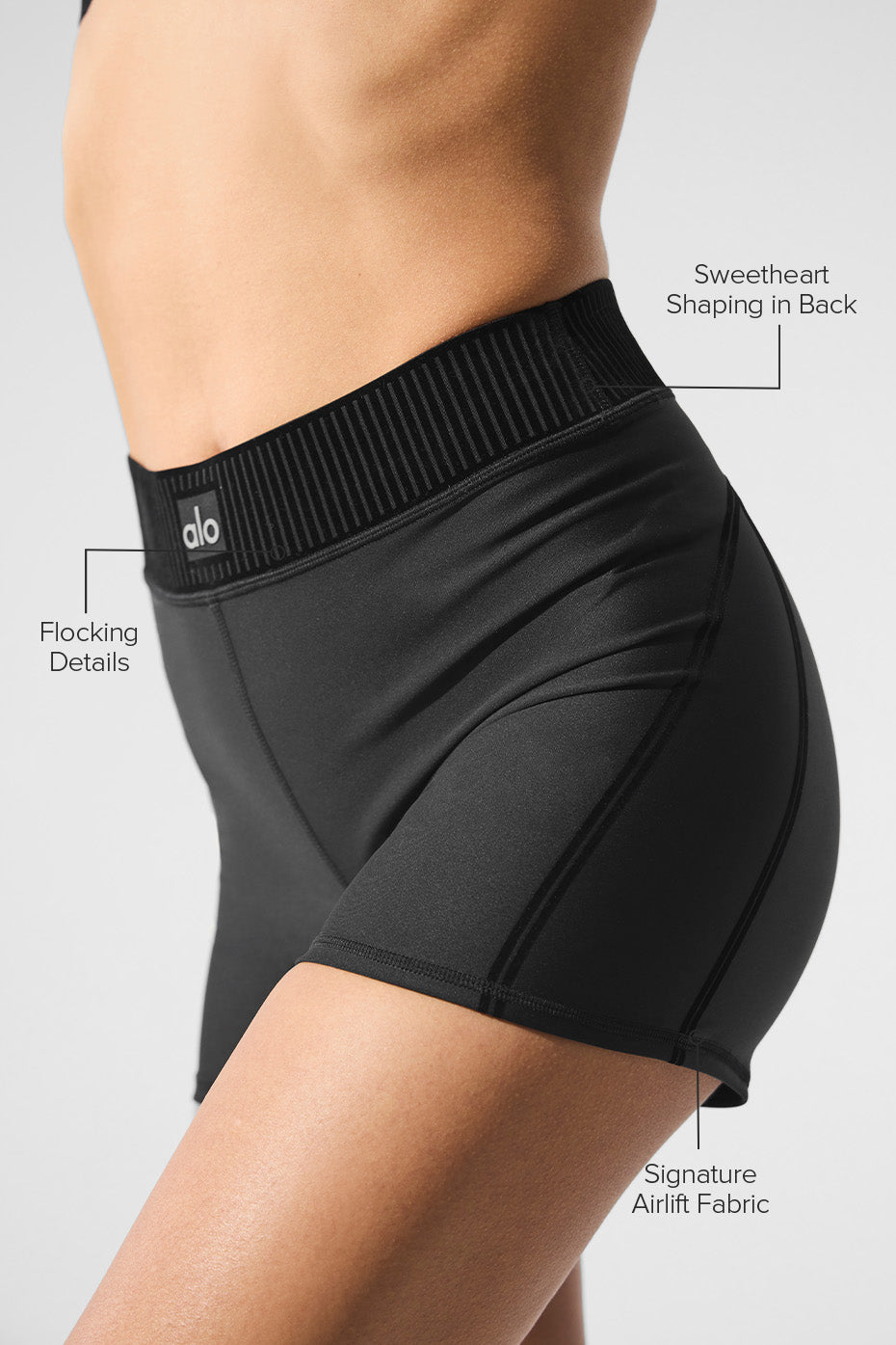 Airlift High-Waist Line Up Short - Black — photo 2