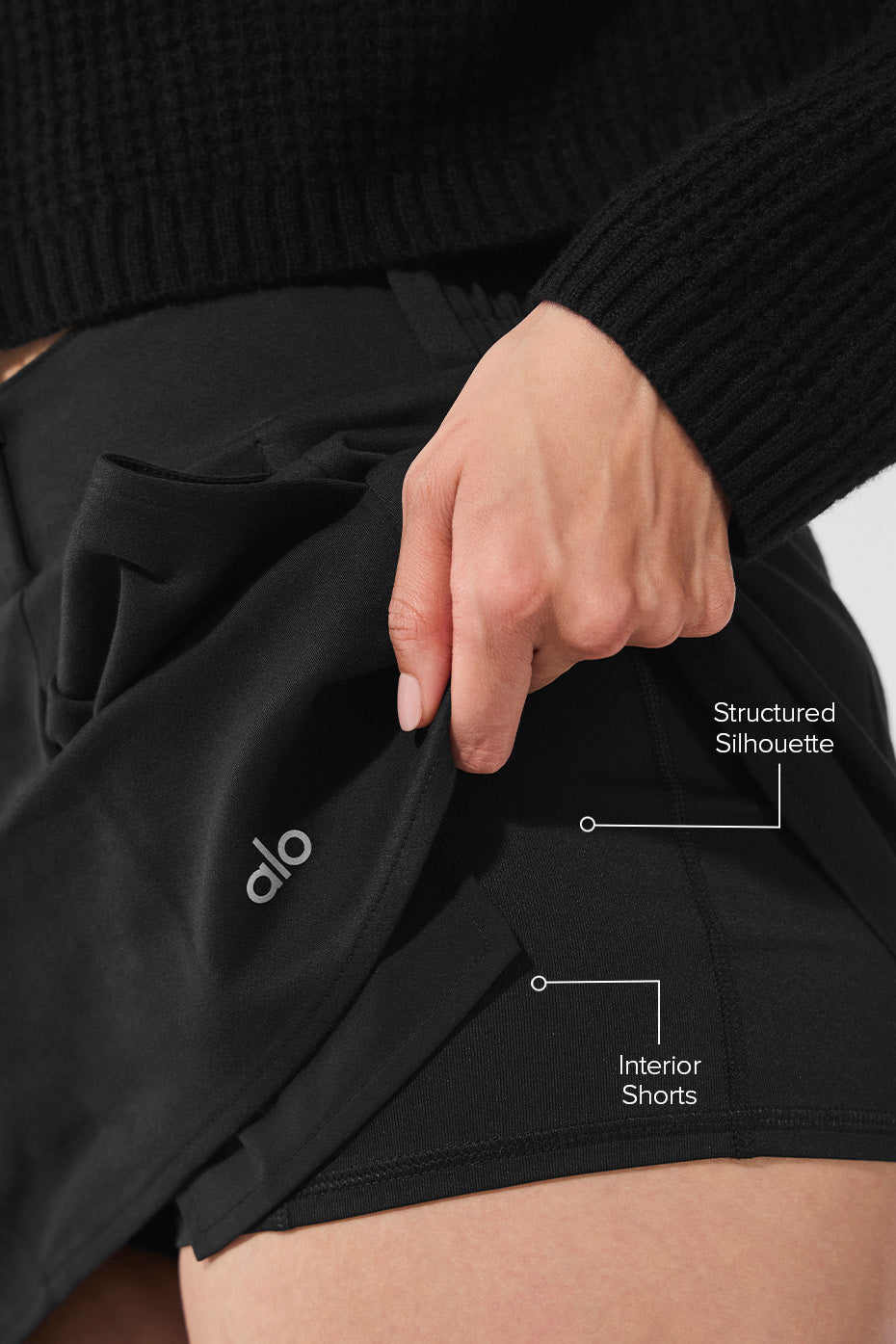 Good Days Mini Skirt - Black — photo 2