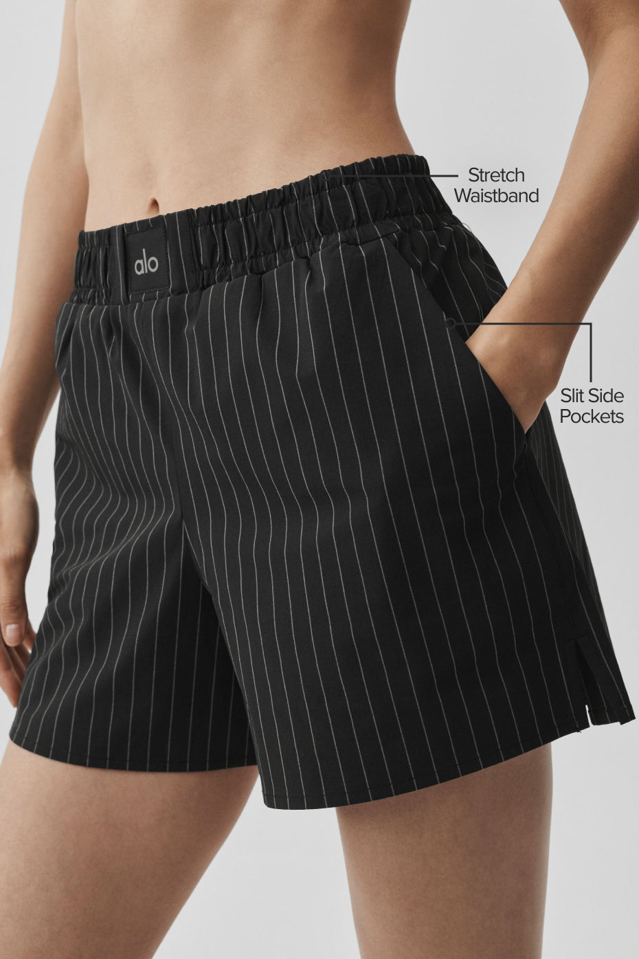 Pinstripe Daylight Boxer Short - Black/Titanium — photo 2