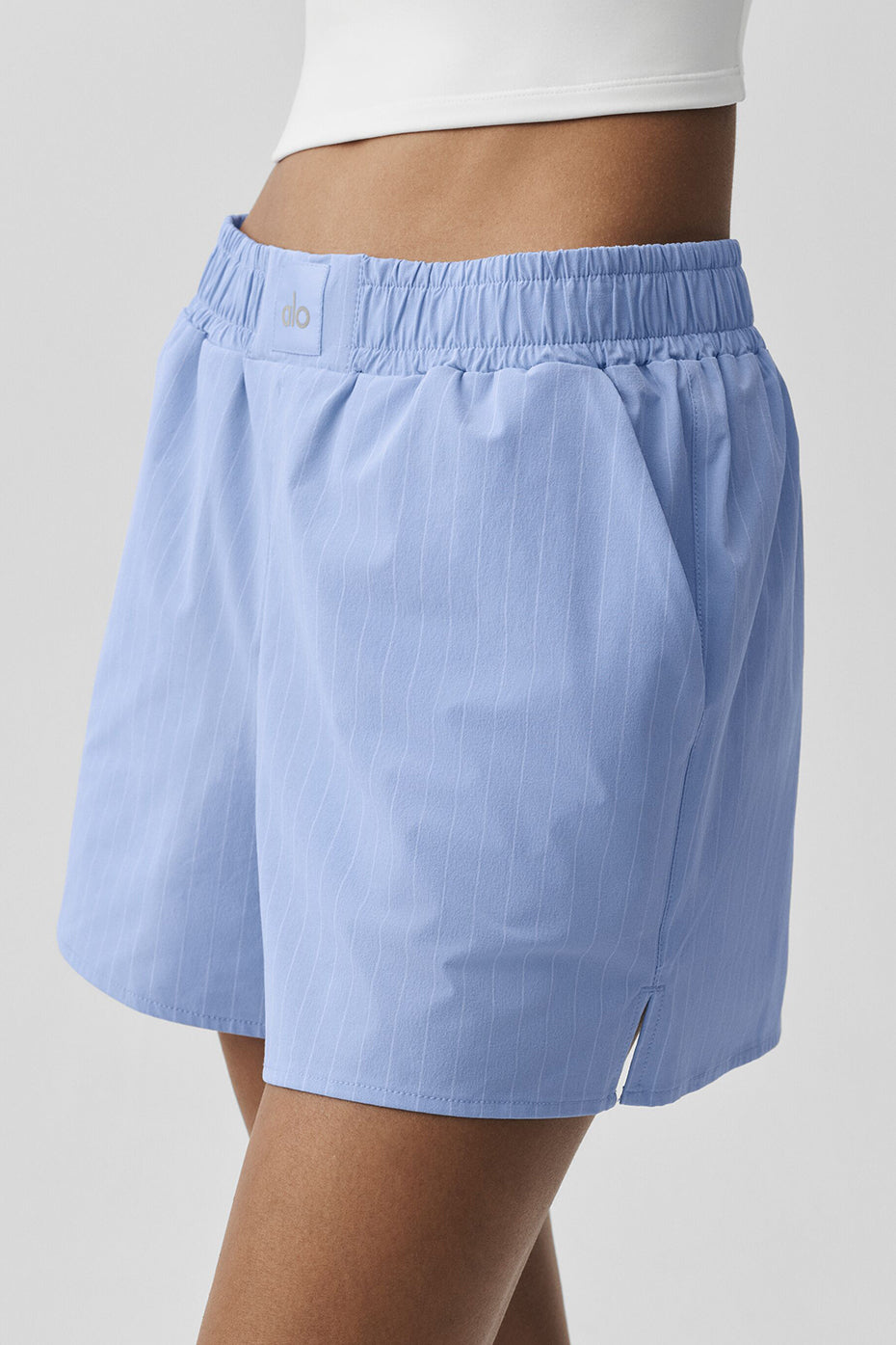 Pinstripe Daylight Boxer Short - Light Provence Blue/White — photo 3