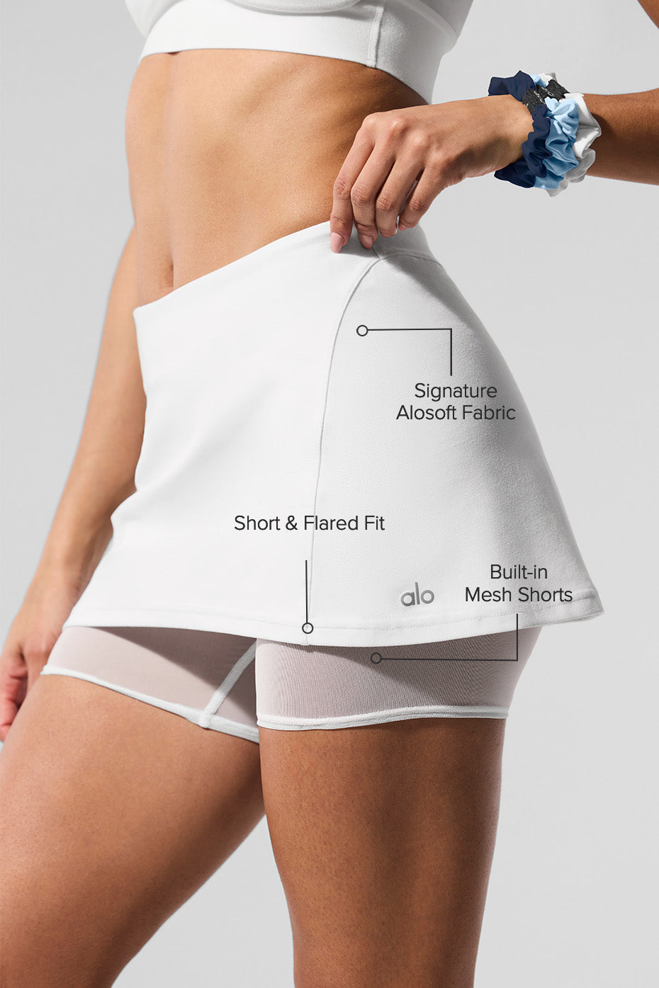 Alosoft Serve It Up Skirt - White — photo 2