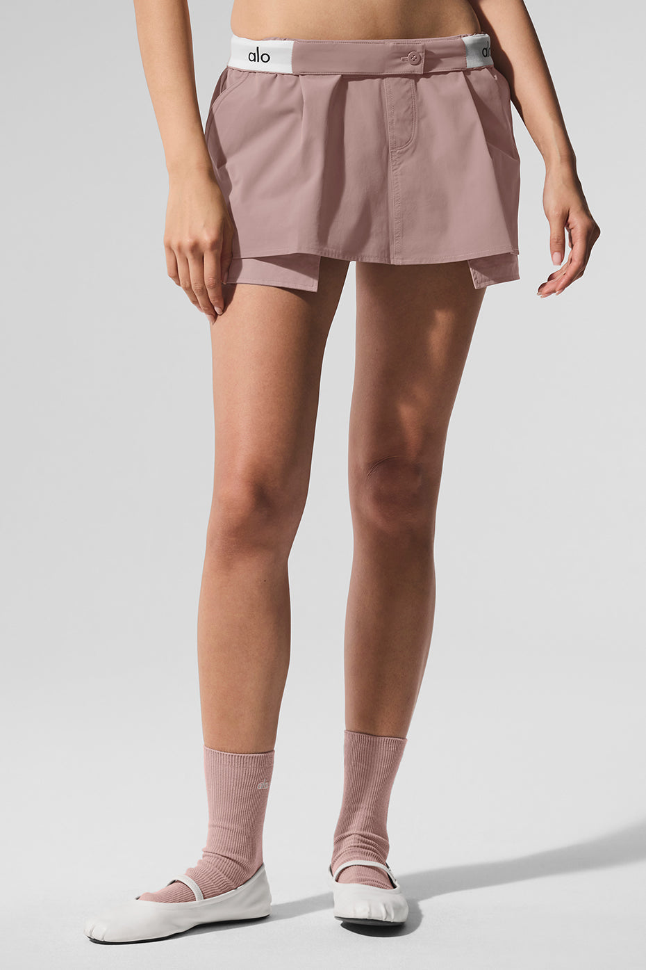 Flip It Mini Skort - Taupe — photo 5