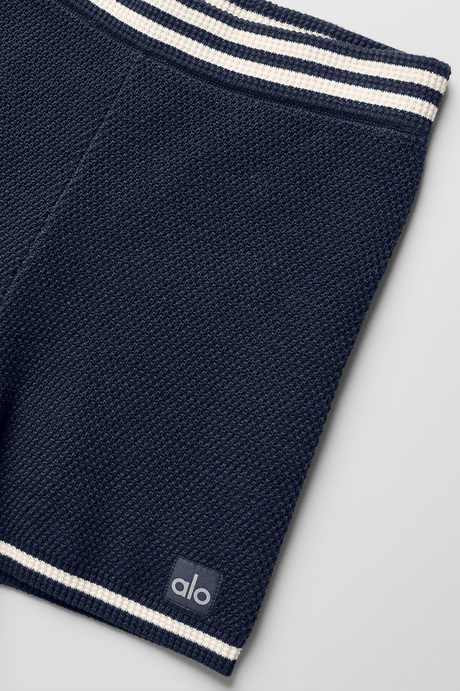Tennis Club Sweater Knit Hot Short - Navy/Ivory — photo 6