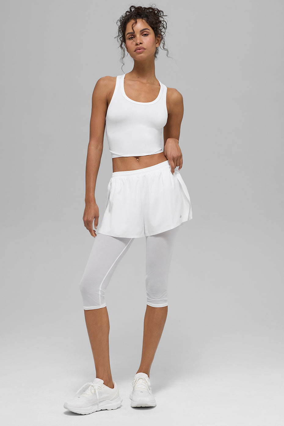 Mesh Front Runner 2 In 1 Short - White — photo 5