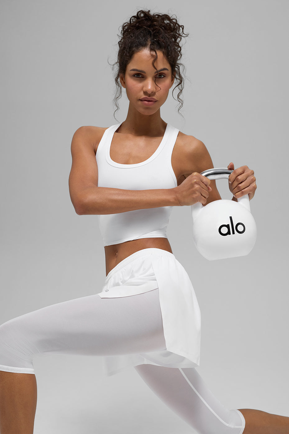 Mesh Front Runner 2 In 1 Short - White — photo 4