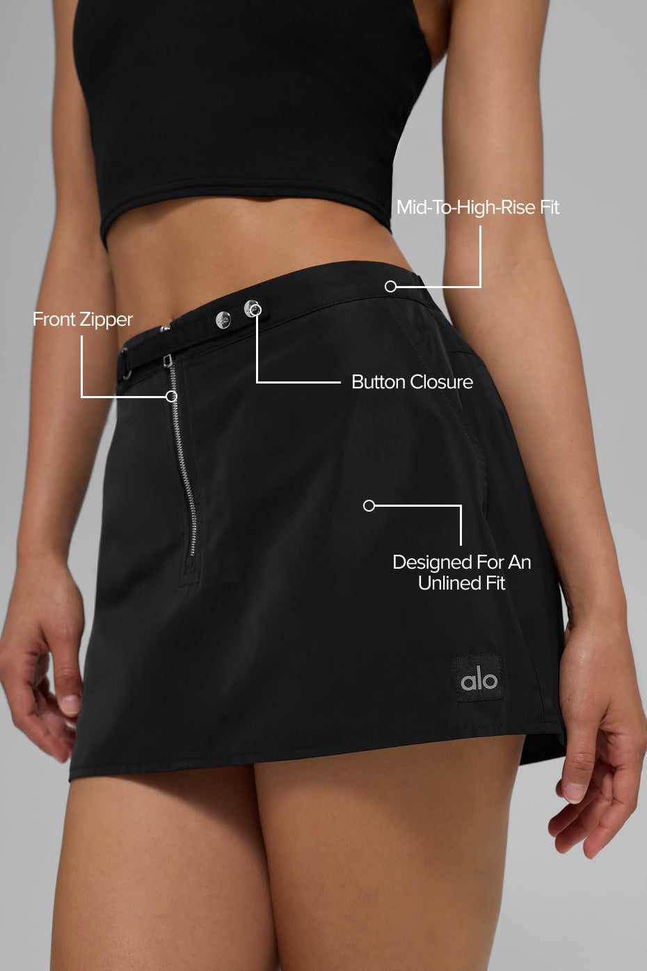 Work It Mini Skirt - Black — photo 2