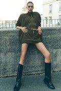 Work It Mini Skirt - Green Olive — photo 1