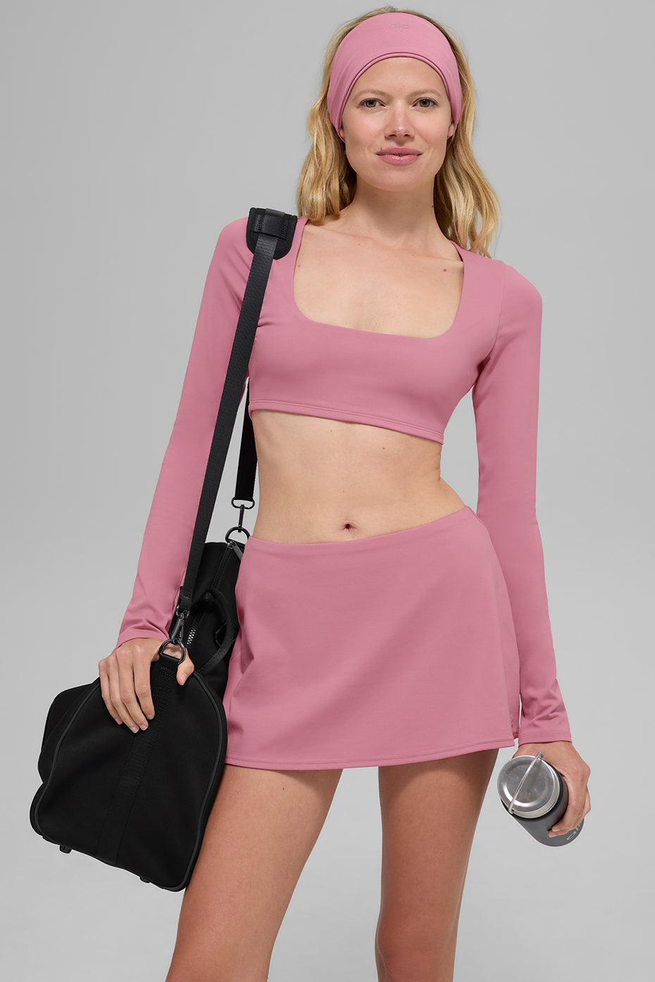 ALO Softsculpt Precision Mini Skirt - Pink Wild Rose — photo 4