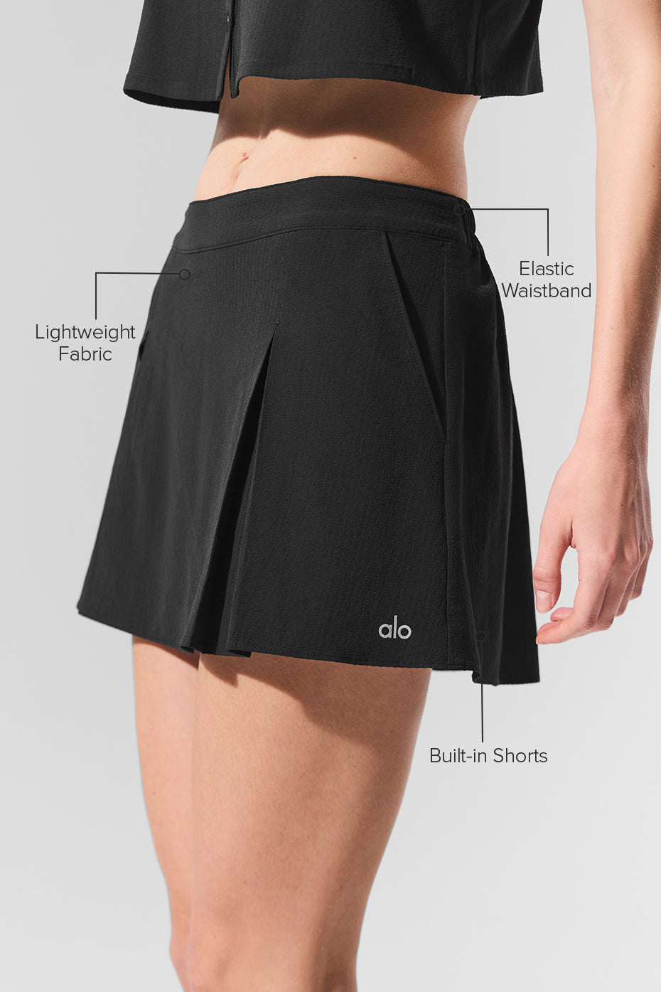Dreamscape Tennis Skirt - Black — photo 2