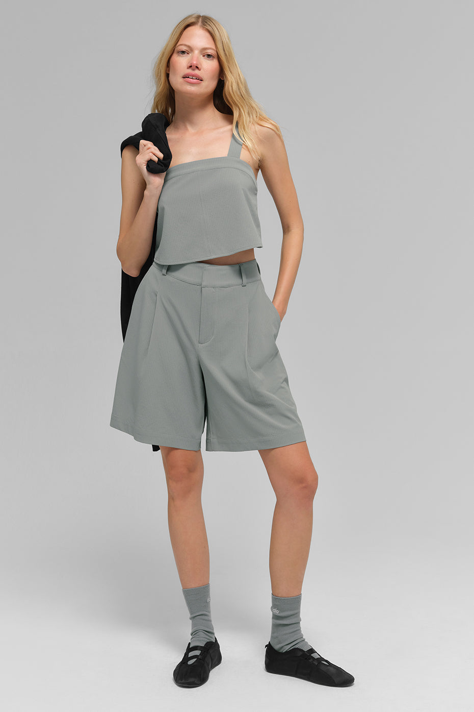 High-Waist Dreamscape Short - Lunar Grey — photo 5