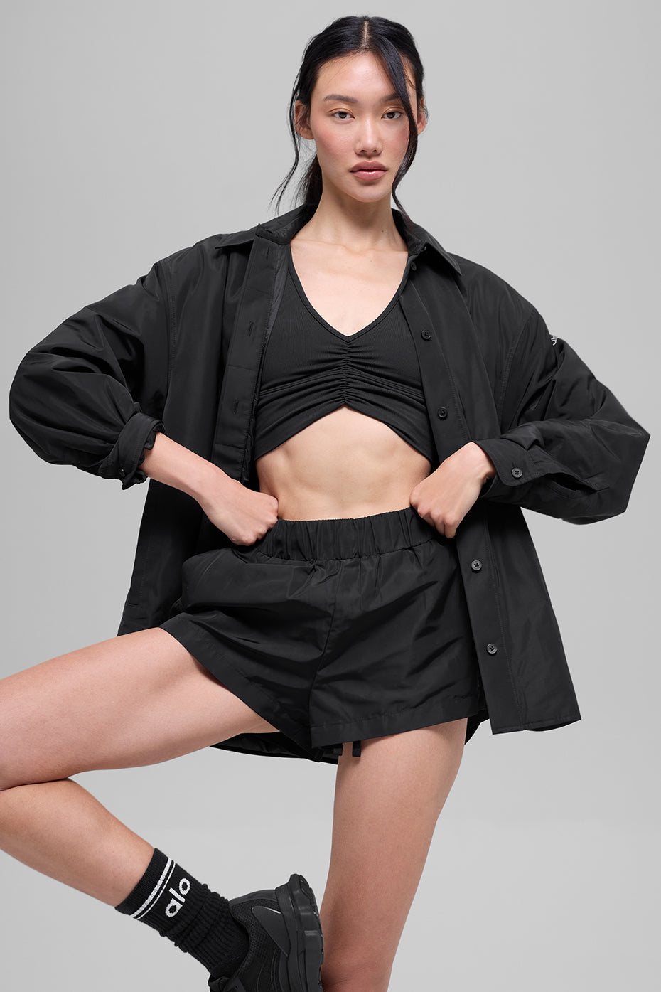 High-Waist Socialite Short - Black — photo 7