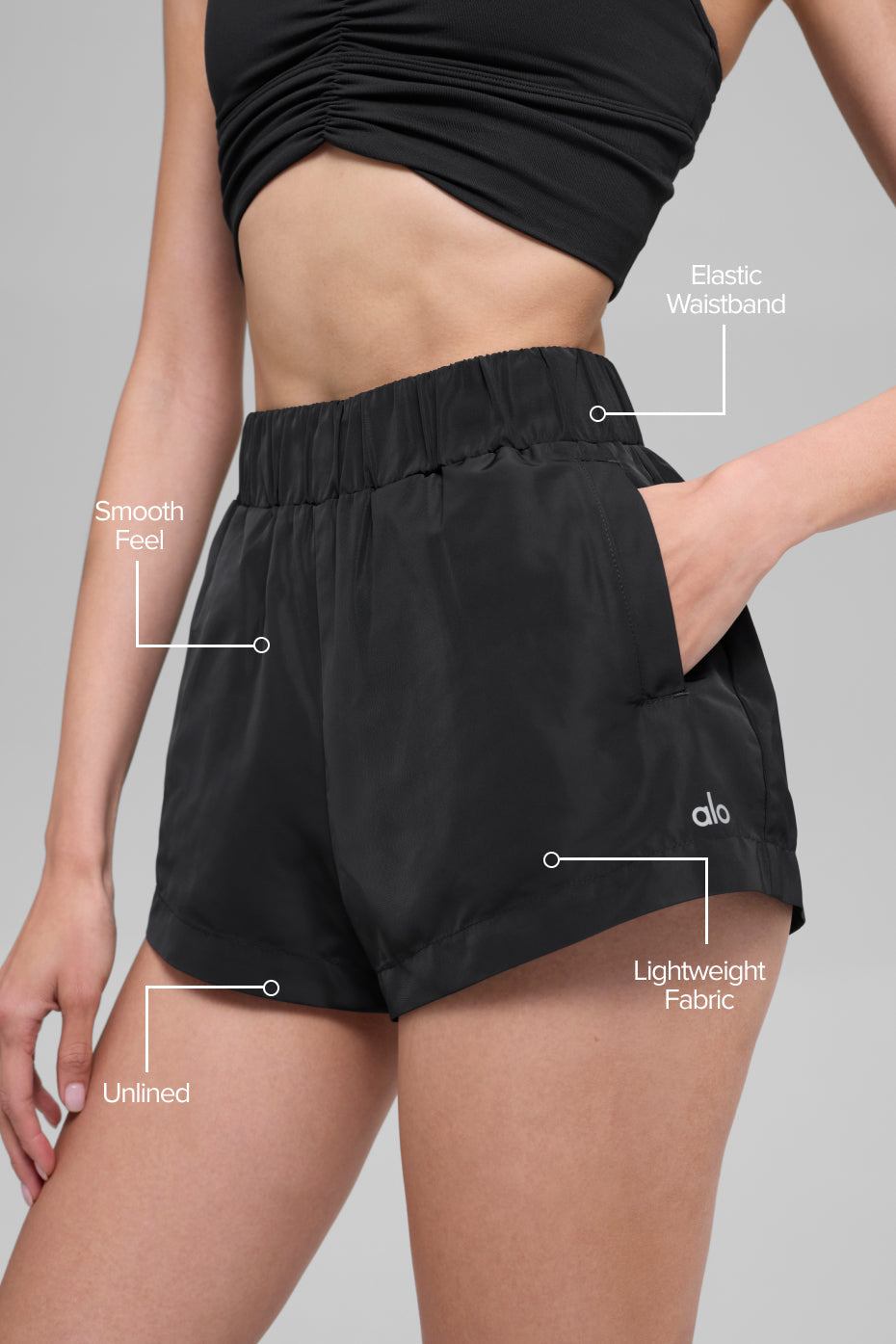 High-Waist Socialite Short - Black — photo 2