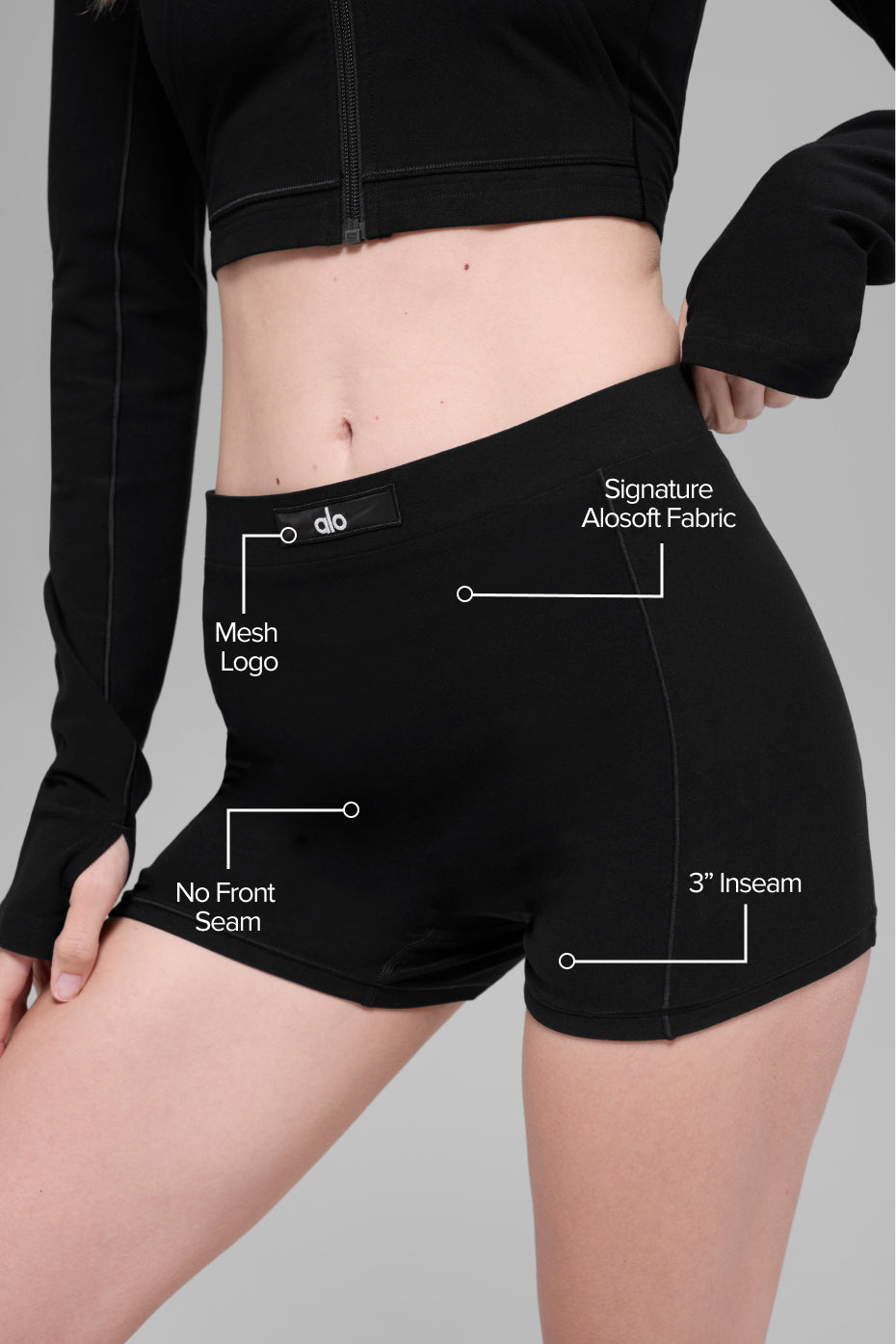 Alosoft Sincere Micro Short - Black — photo 2
