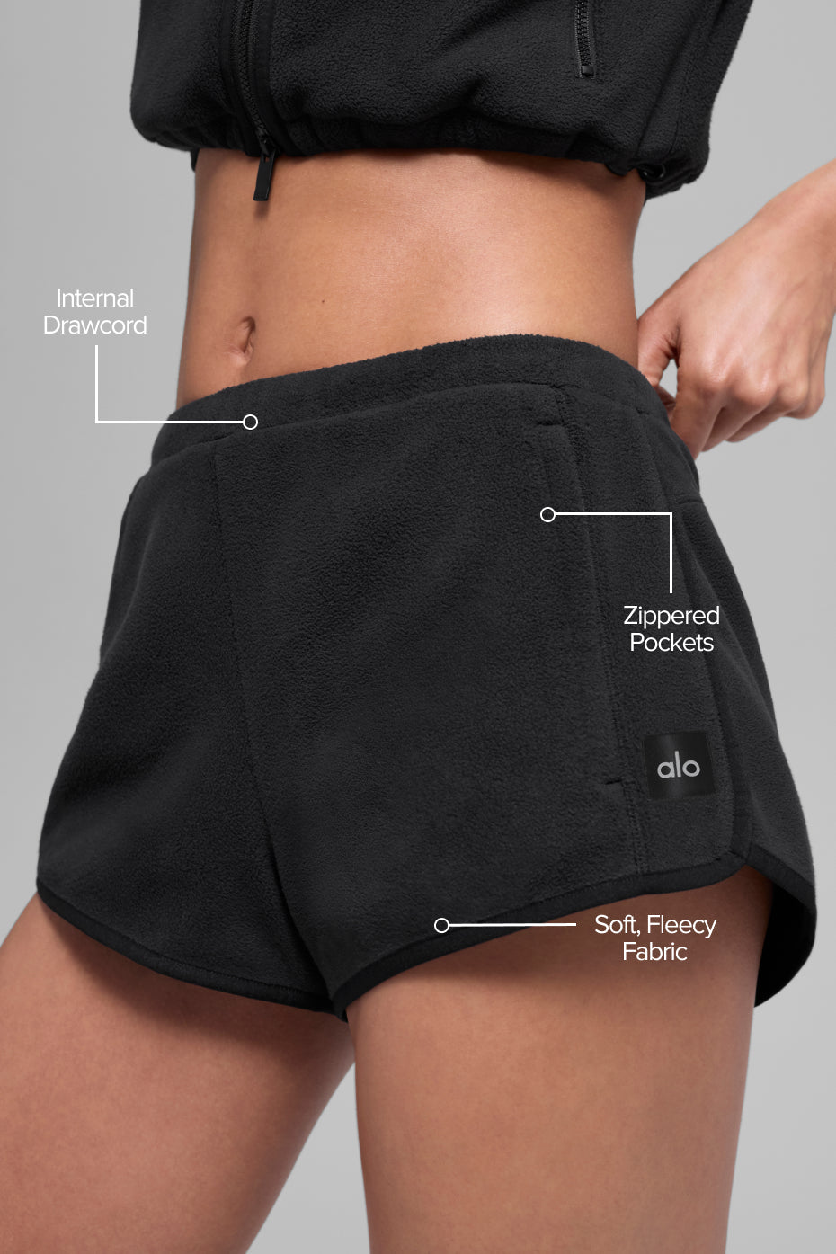 Polar Fleece Retreat Short - Black — photo 2