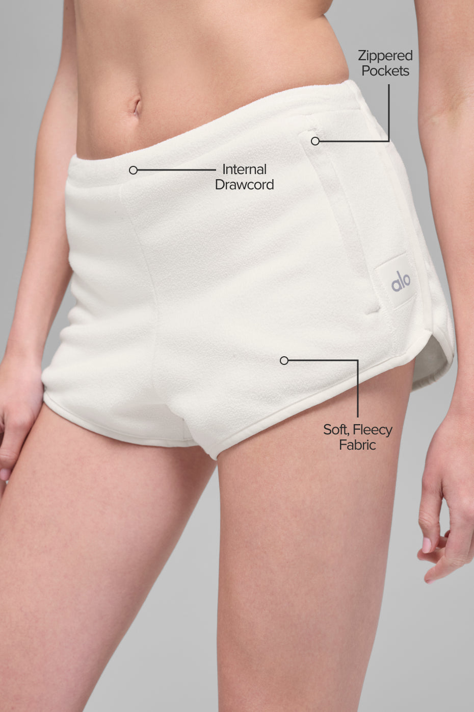 Polar Fleece Retreat Short - Ivory — photo 2