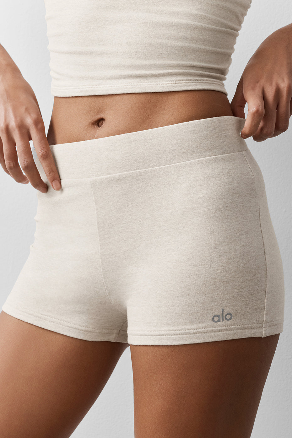 Sway My Way Micro Short - Oatmeal Heather — photo 3