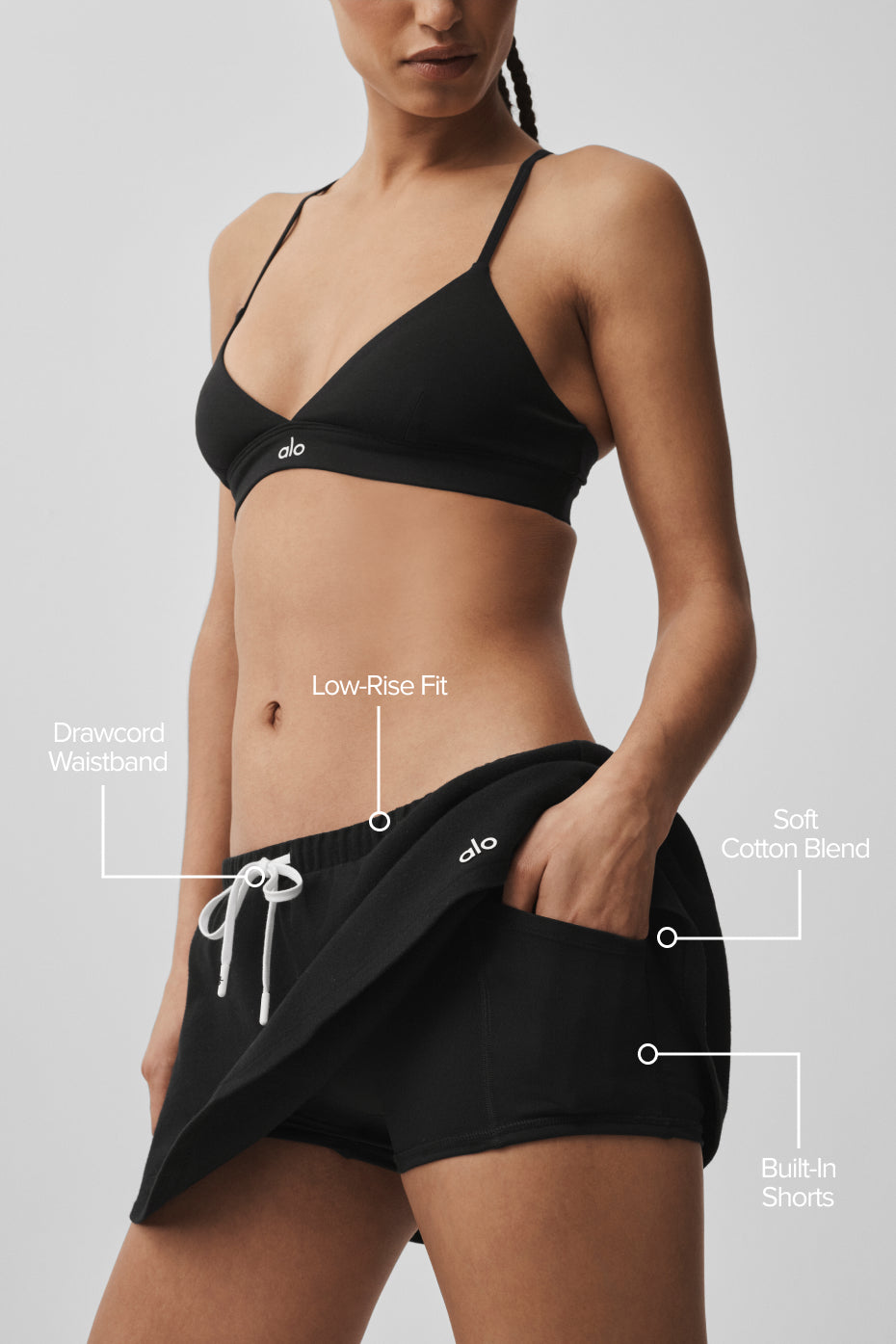 Low-Rise Fan Favorite Micro Skirt - Black — photo 2