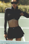 Double Or Nothing Tennis Skirt - Black — photo 1