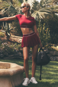 Low-Rise Amp It Up Tennis Skirt - Summer Romance Red — photo 1