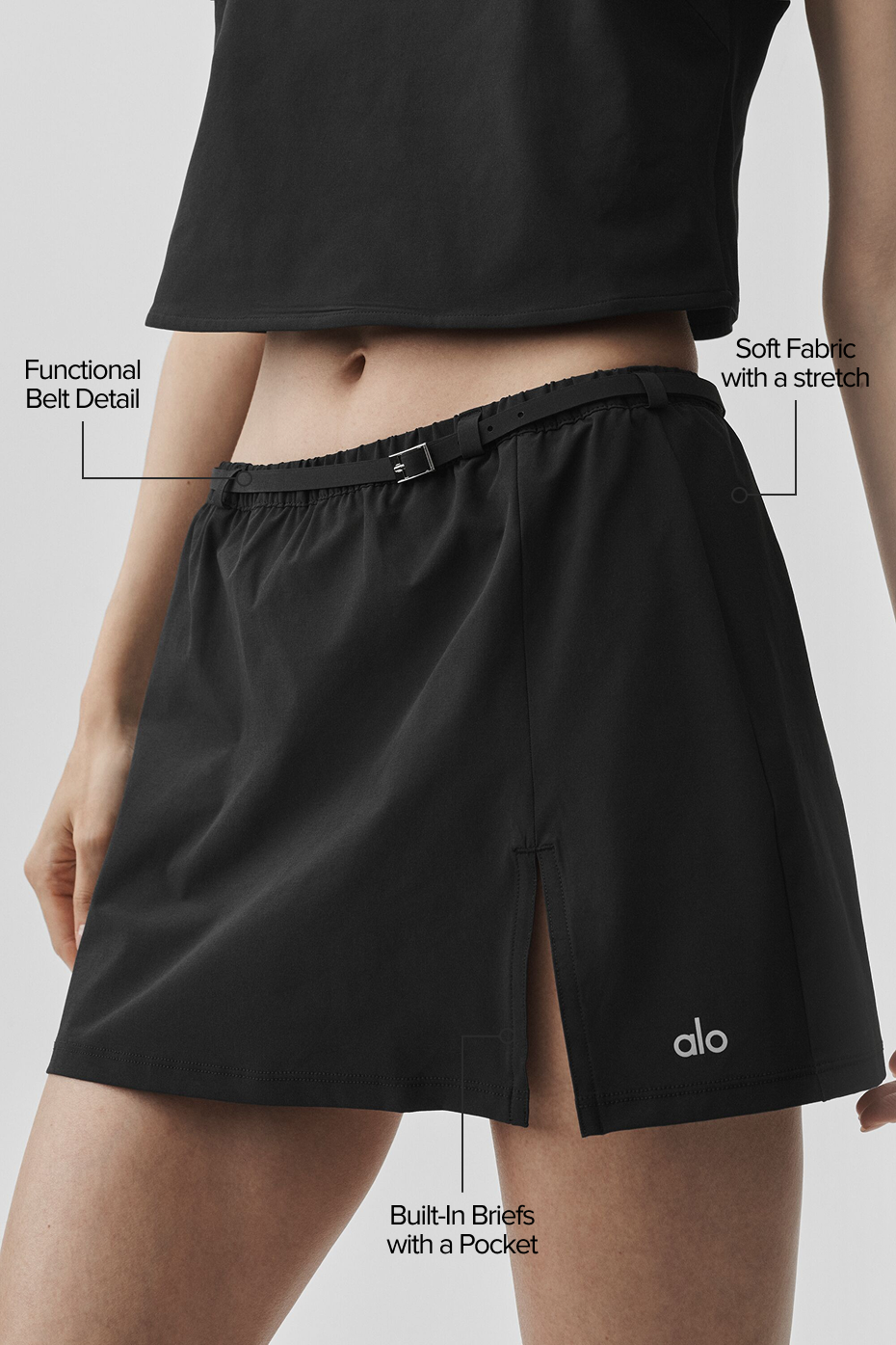 Connection Mini Skirt - Black — photo 2