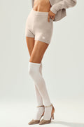 Cashmere High-Waist Embrace Short - Oat Heather — photo 1