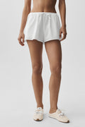 Cotton High-Waist Real Deal Short - White — photo 1