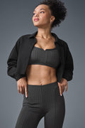 Cropped Take Me Out Button Up - Black — photo 1
