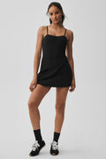 Alosoft Courtside Tennis Dress - Black — photo 1