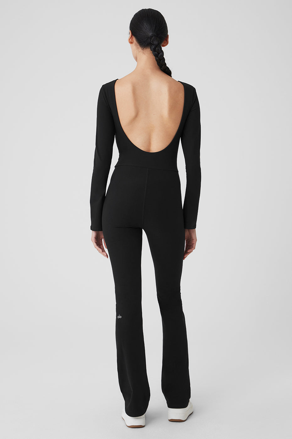 Alosoft Melody Full Length Bootcut Onesie - Black — photo 2