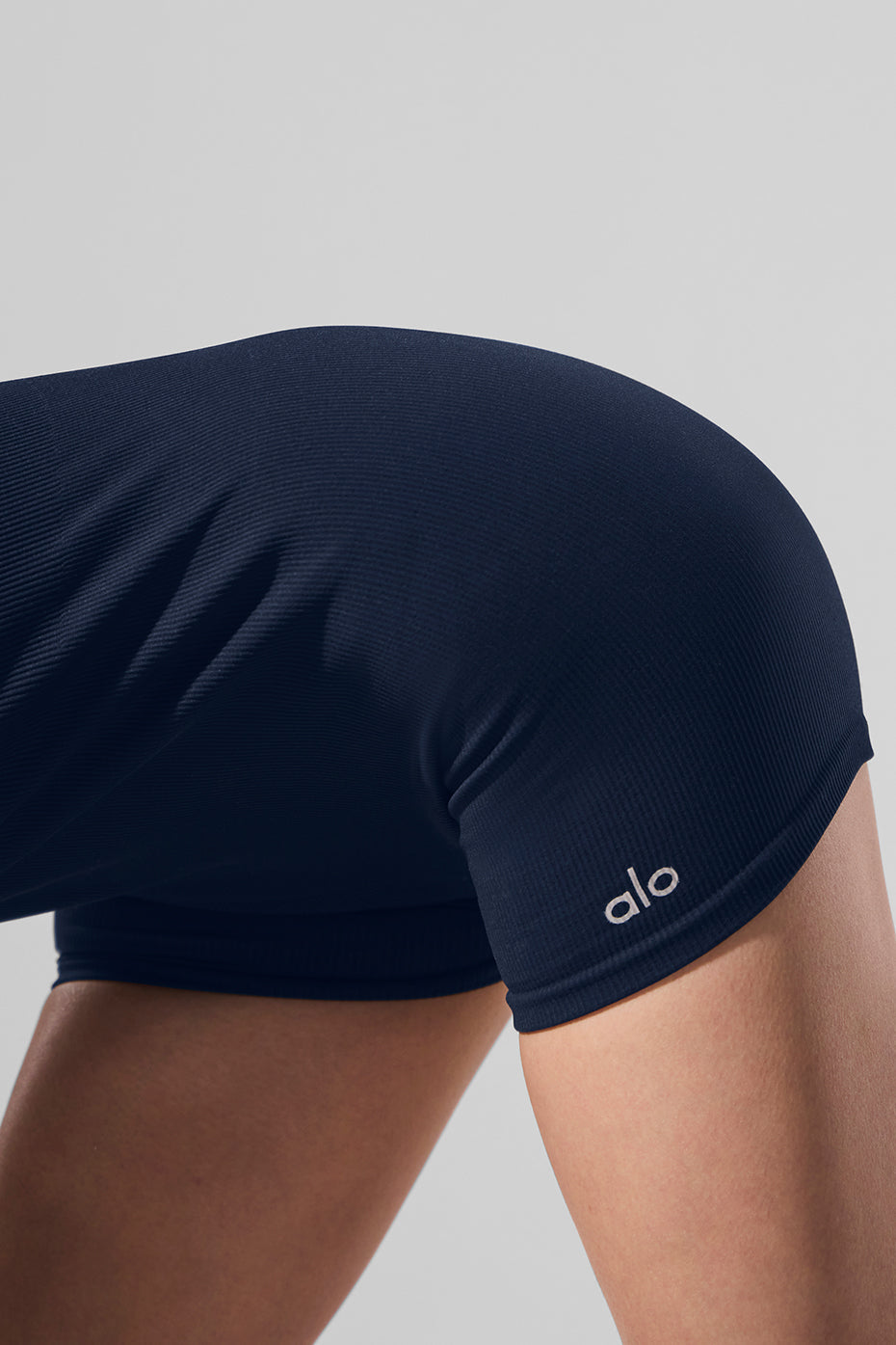Seamless Ribbed Favorite Onesie - Navy — photo 4