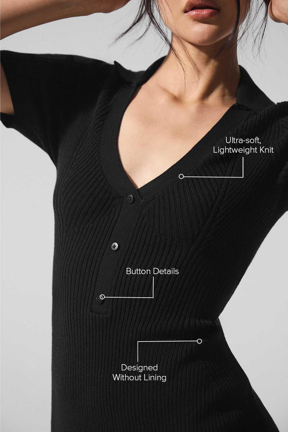 Supernatural Sweater Dress - Black — photo 2