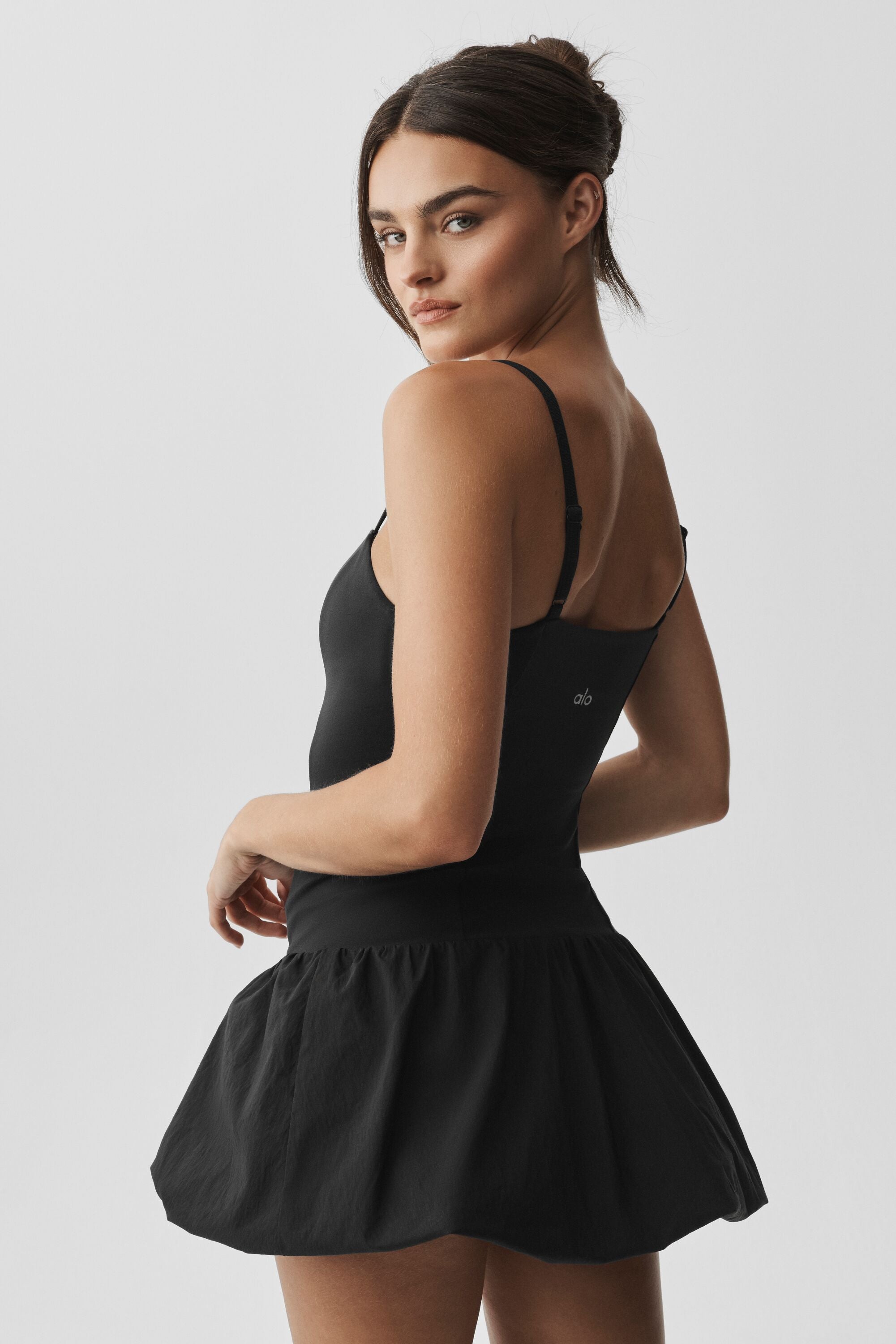 Airbrush Love Match Tennis Dress - Black — photo 3