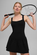 Alosoft Break Point Tennis Dress - Black — photo 1