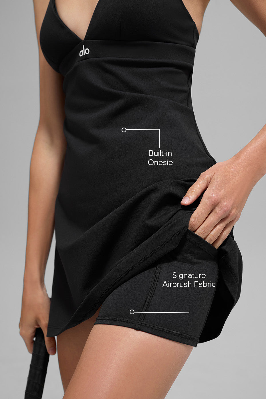 Airbrush Splendor Dress - Black — photo 2