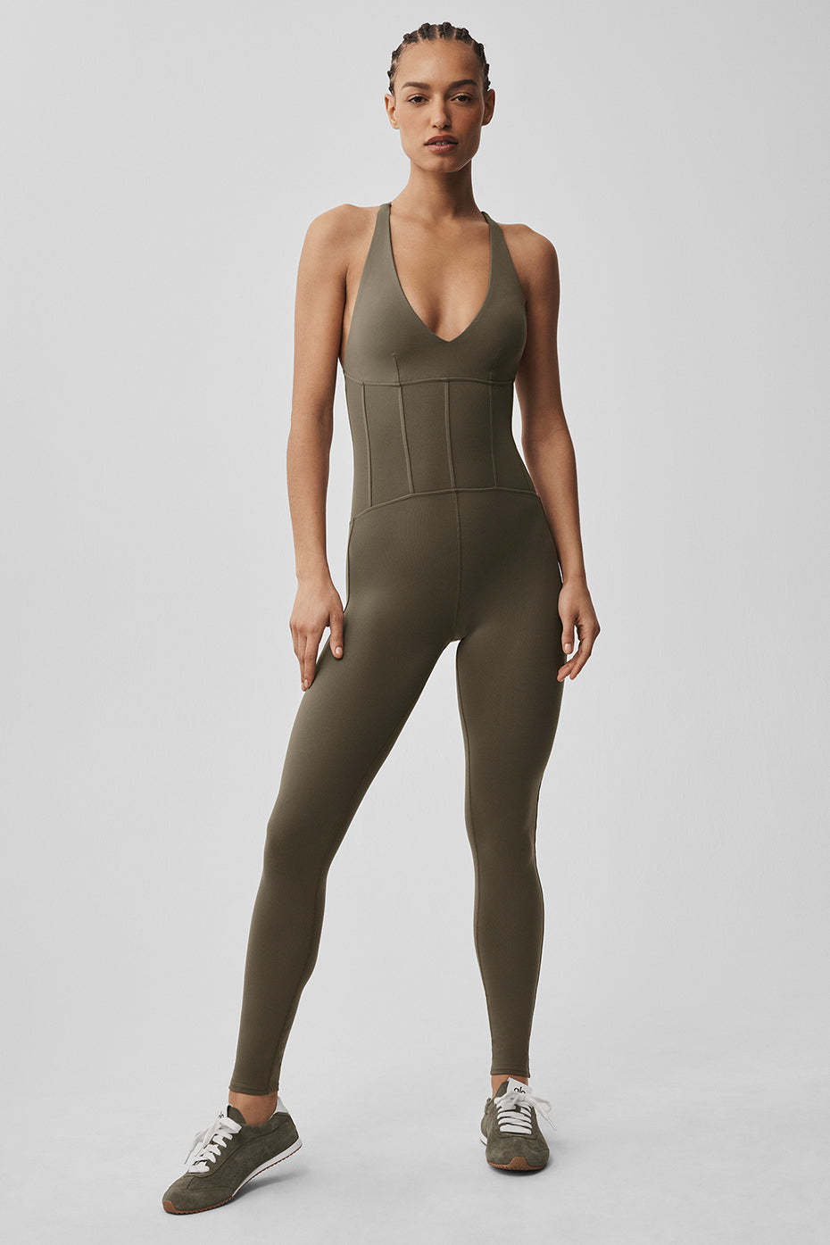 Airbrush Sparks Fly Corset Onesie - Olive Tree — photo 6