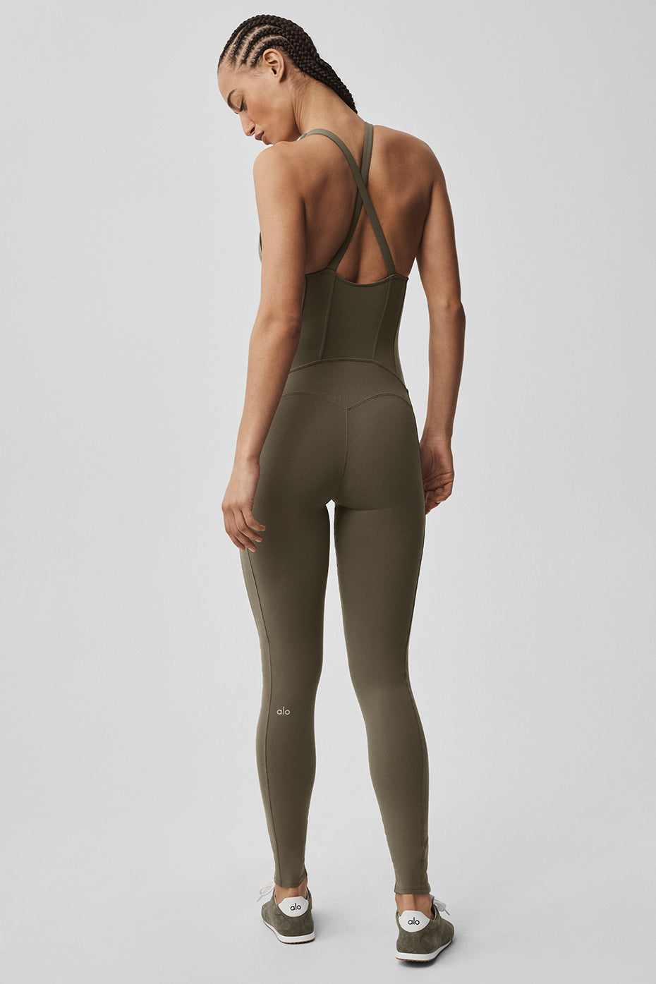 Airbrush Sparks Fly Corset Onesie - Olive Tree — photo 2