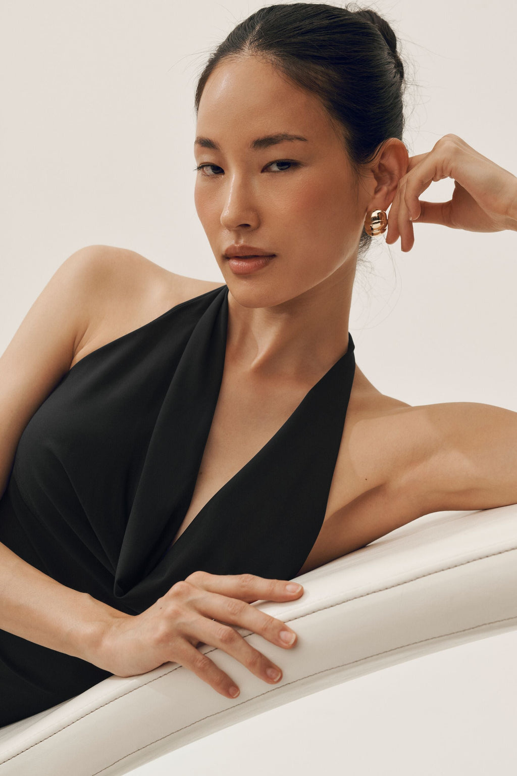 Summer Soiree Halter Maxi Dress - Black — photo 6