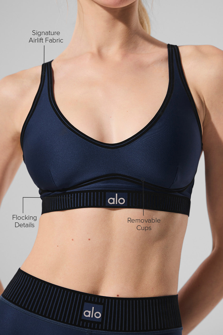 Airlift Line Up Bra - Navy — photo 2